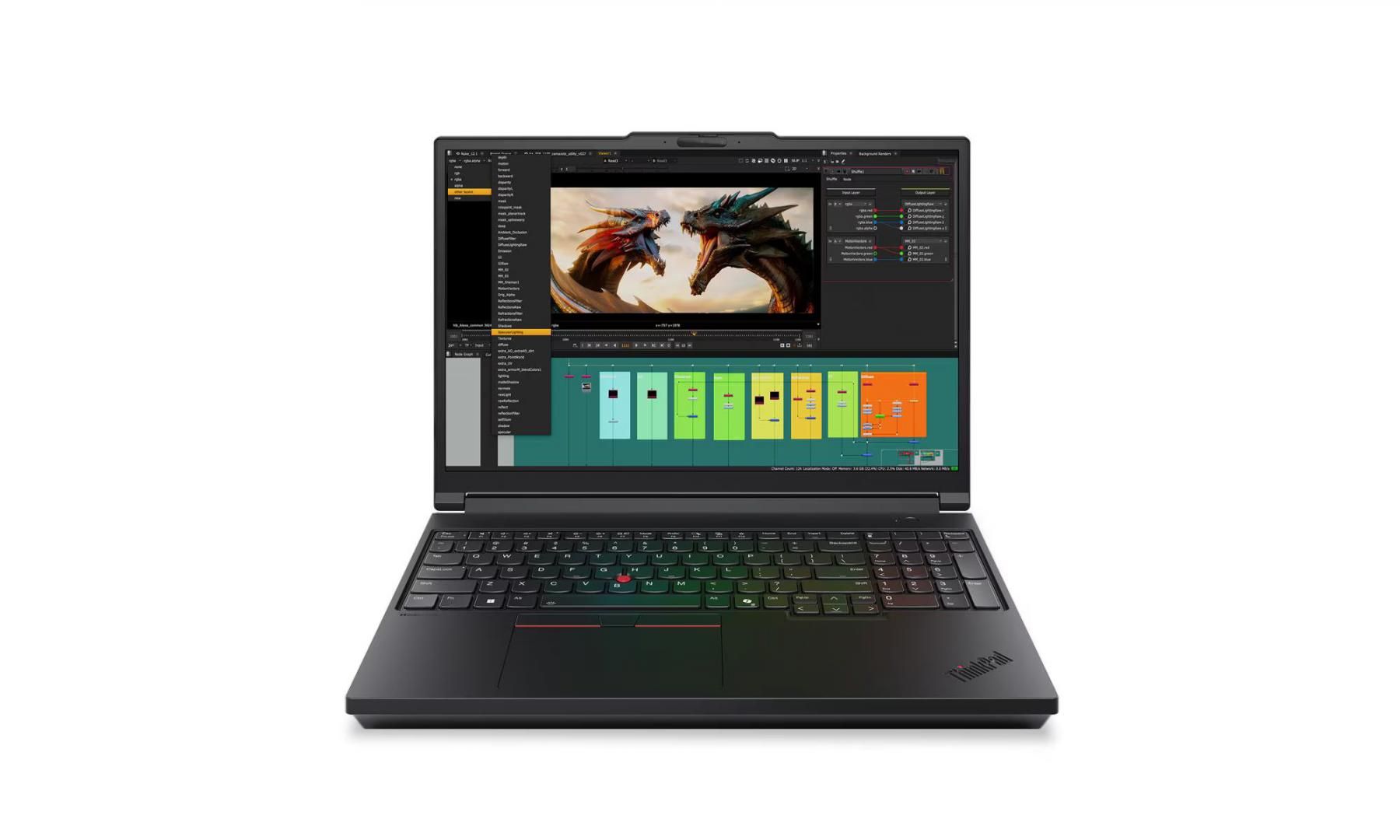 Laptop Lenovo ThinkPad P16 G3 21RQ000NRI, 16 inch 3840 x 2400, Intel Core Ultra 9 275HX (24 C / 24 T, 2.7 GHz - 5.4 GHz, 36 MB cache, 28 W), 64 GB DDR5, 1 TB SSD, Nvidia RTX Pro 3000, Windows 11 Pro, Tastatura English (Euro), Black