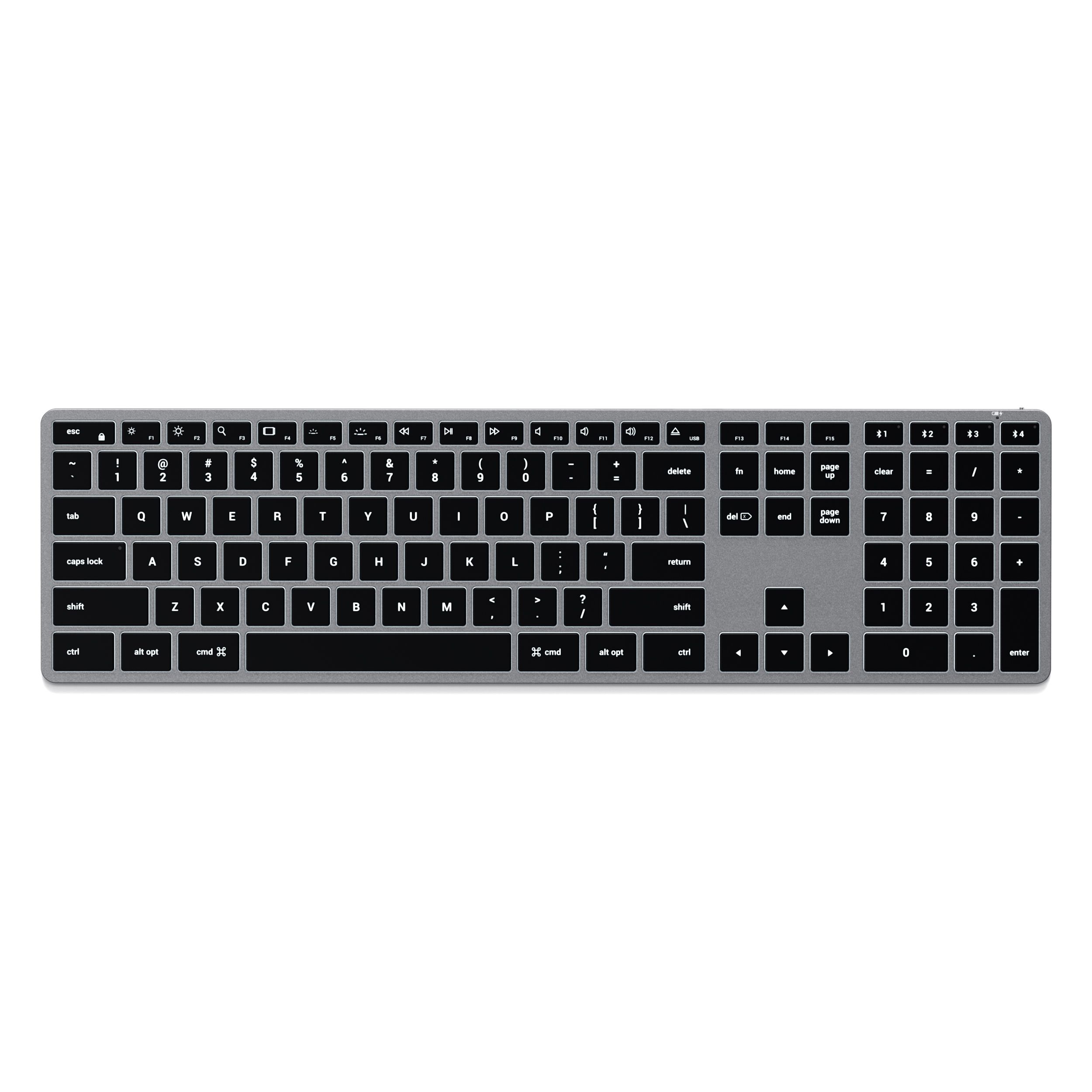 Satechi Slim X3 Bluetooth BACKLIT Wireless Keyboard - CZ - Space Grey
