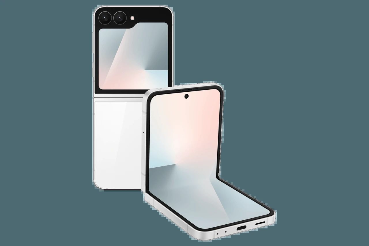 Samsung Galaxy Z Flip 7 FE 17 cm (6.7 ) Dual SIM Android 16.0 5G USB tip-C 8 Giga Bites 128 Giga Bites 4000 mAh Alb