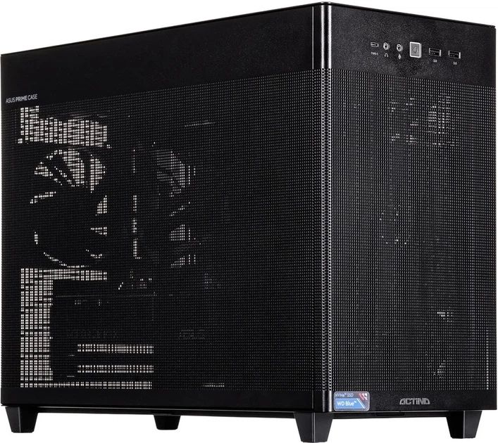 Desktop PC Actina 5901443430476, AMD Ryzen 7 - 8700F (8 C / 16 T, 4.1 GHz - 5 GHz), 32 GB RAM, 1 TB SSD, Fara unitate optica, nVidia GeForce RTX 5070 12 GB, 750 W, Fara sistem de operare