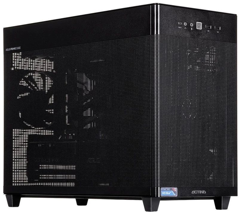 Desktop PC Actina 5901443430605, AMD Ryzen 7 - 9700X (8 C / 16 T, 3.8 GHz - 5.5 GHz), 32 GB RAM, 1 TB SSD, Fara unitate optica, AMD Radeon RX 9070 XT 16 GB, 750 W, Fara sistem de operare