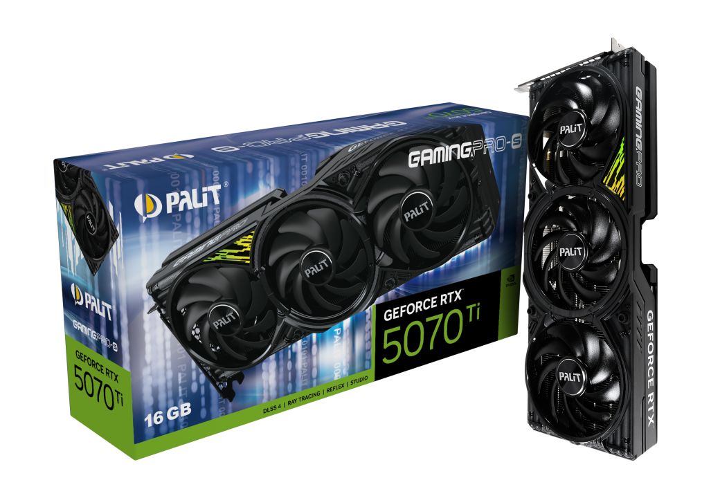 Placa video Palit GeForce RTX 5070 Ti GamingPro-S 16 GB GDDR7 256 bit