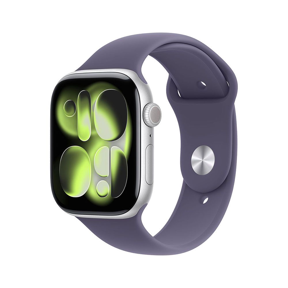 Apple Watch S11 Cellular 42mm Silver Aluminium Case with Purple Fog Sport Band - M/L