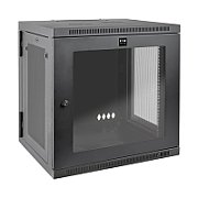SmartRack 12U Rack Mic de Perete cu Adâncimea UPS, Fereastră Clară din Acril, Spate cu Hinge