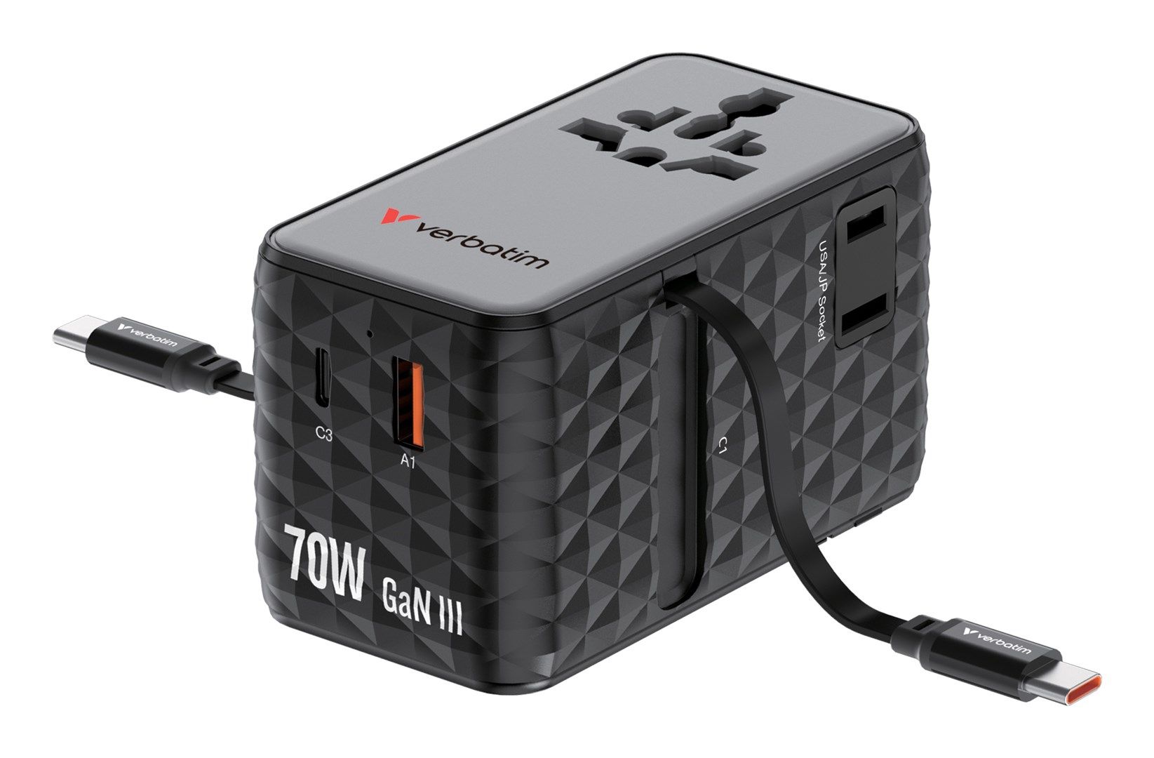 Verbatim Charge 'n' Travel Charger 70W 2C
