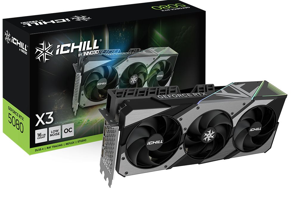 Placa video Inno3D GeForce RTX 5080 iCHILL X3 16 GB GDDR7 256 bit