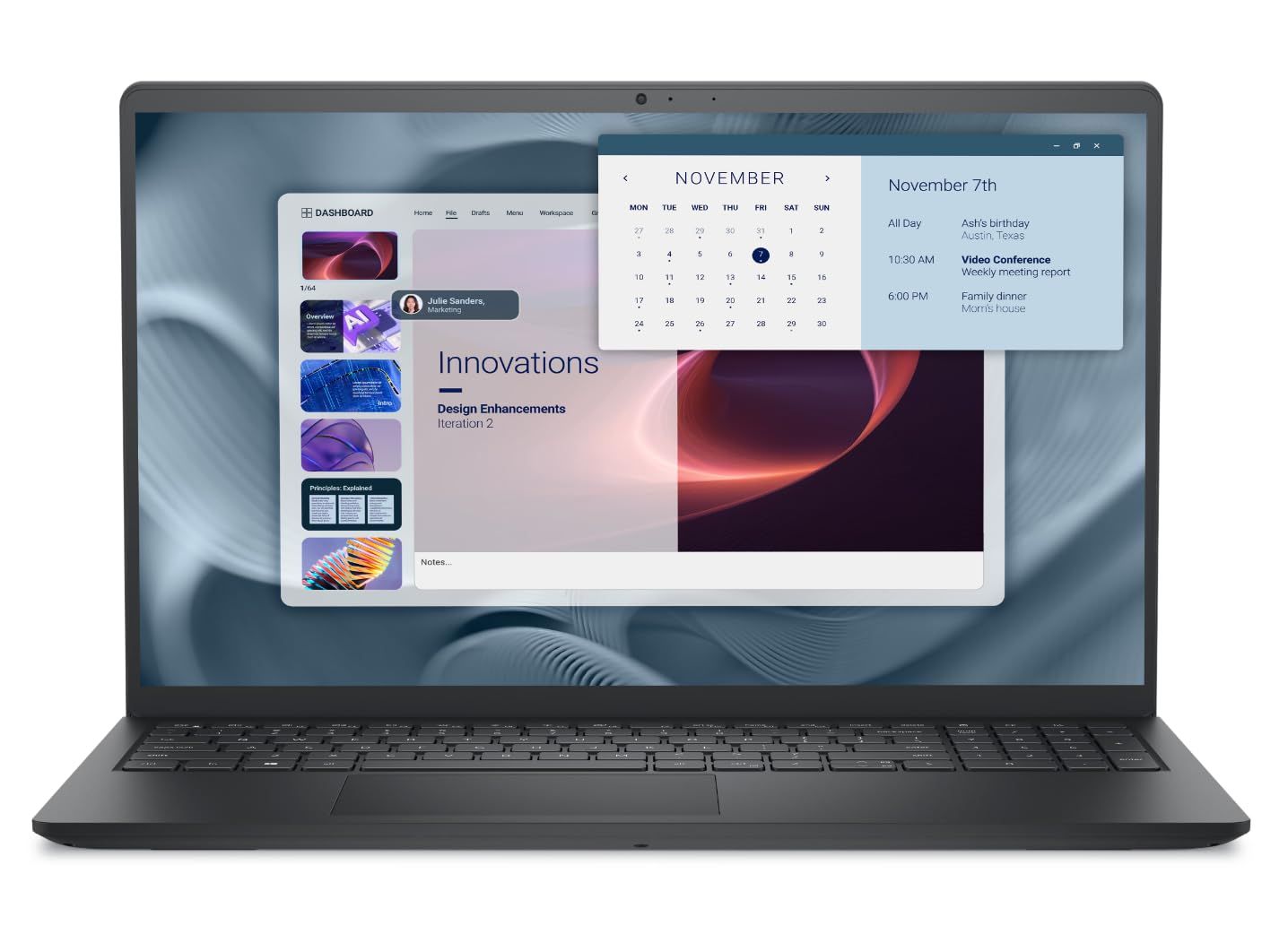 Laptop Dell Pro 15 Essential PV15250, 15.6 inch 1920 x 1080, Intel Core i7 1355U (10 C / 12 T, 3.7 GHz - 5.0 GHz, 12 MB cache, 28 W), 16 GB DDR5, 512 GB SSD, Intel Graphics, Ubuntu, Tastatura English International, Negru