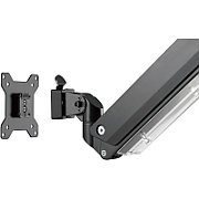 Braț de birou singular cu clemă și arc gaz 1x LCD max. 57  27 kg, VESA: 75x75, 100x100, negru