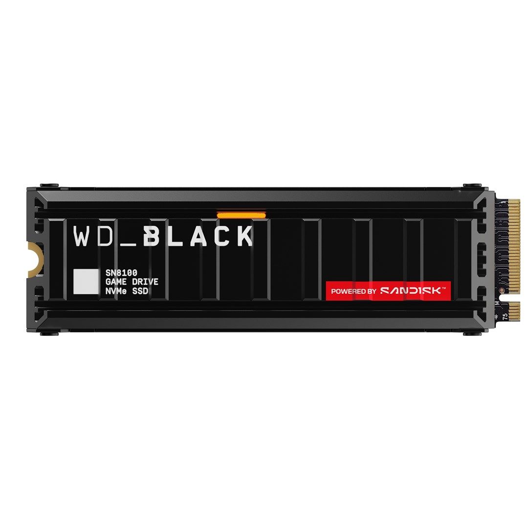 SSD WD Black SN8100 Heatsink 2 TB PCIe 5.0 x4 M.2 2280
