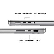 Laptop Apple MacBook Pro 14 Liquid Retina XDR, 14.2 inch 3024 x 1964, Apple M5 10-core (10 C, N/A - N/A, N/A cache, N/A), 24 GB LPDDR5, 1 TB SSD, Apple 10-core integrat, Mac OS, Tastatura International, Argintiu