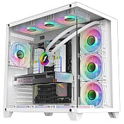 Carcasa 1STPLAYER Gaming MV8 TP WHITE