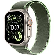 Apple Watch 49mm Green/Neon Trail Loop - S/M - Black Titanium Finish