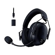 Casti wireless Razer Blackshark V3 Pro, micrfon uni-directional, izolare fonică activăn, sistem sunet 7.1, frecventa 20 - 28000, autonomie 70 ore, negru