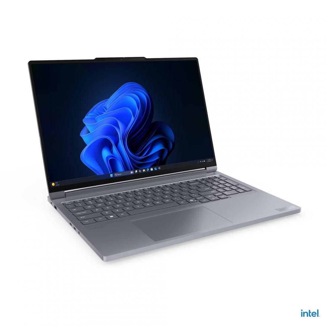 Laptop Lenovo ThinkBook 16p G6 IAX 21R00015RI, 16 inch 2560 x 1600, Intel Core Ultra 7 255Hx (16 C / 26 T, 3.3 GHz - 5.1 GHz, 24 MB cache, 45 W), 32 GB DDR5, 1 TB SSD, Nvidia GeForce RTX 5060, Windows 11 Pro, Tastatura English (EU), Luna Grey
