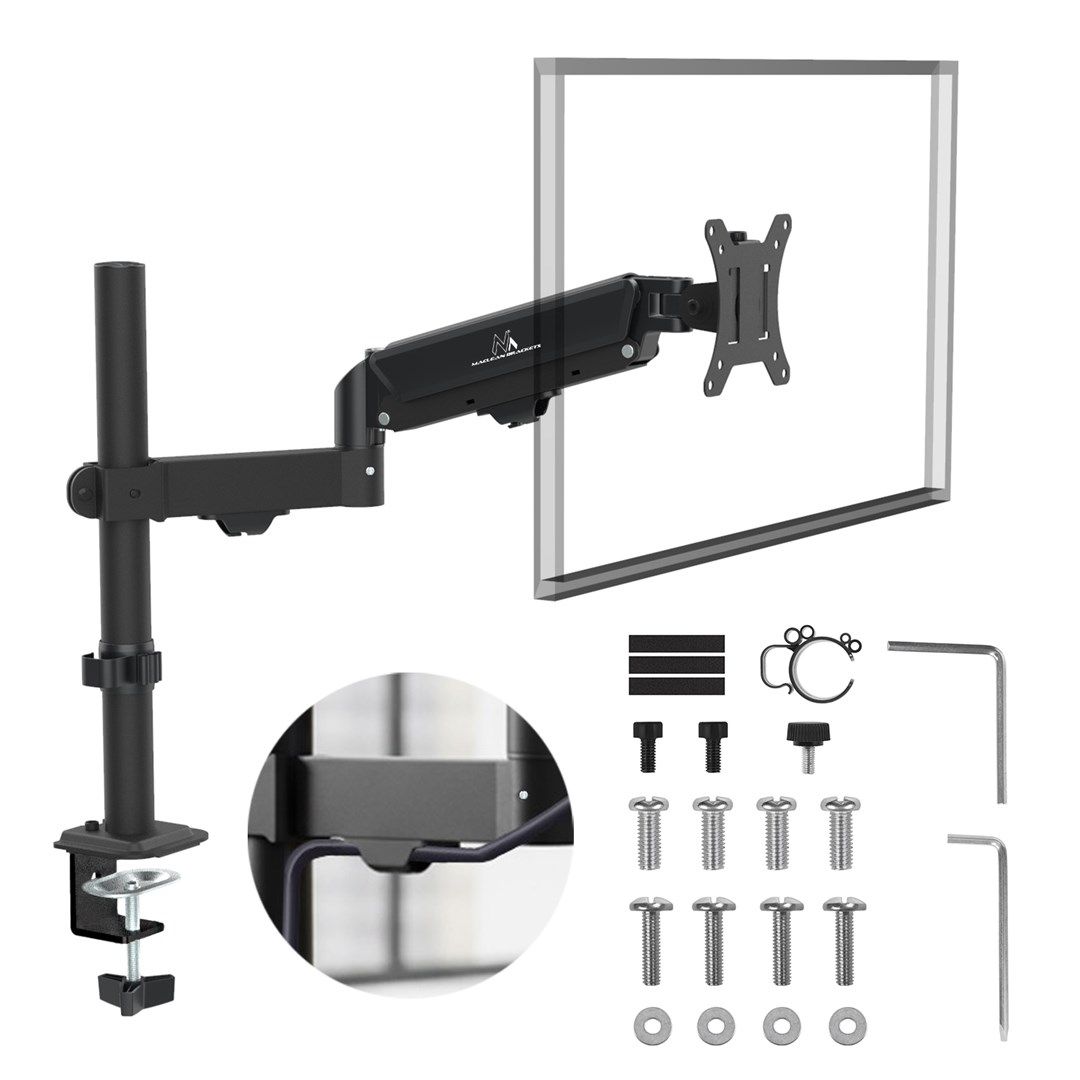 Maclean monitor mount  gas spring  17 -32   2-10kg  black  MC-135