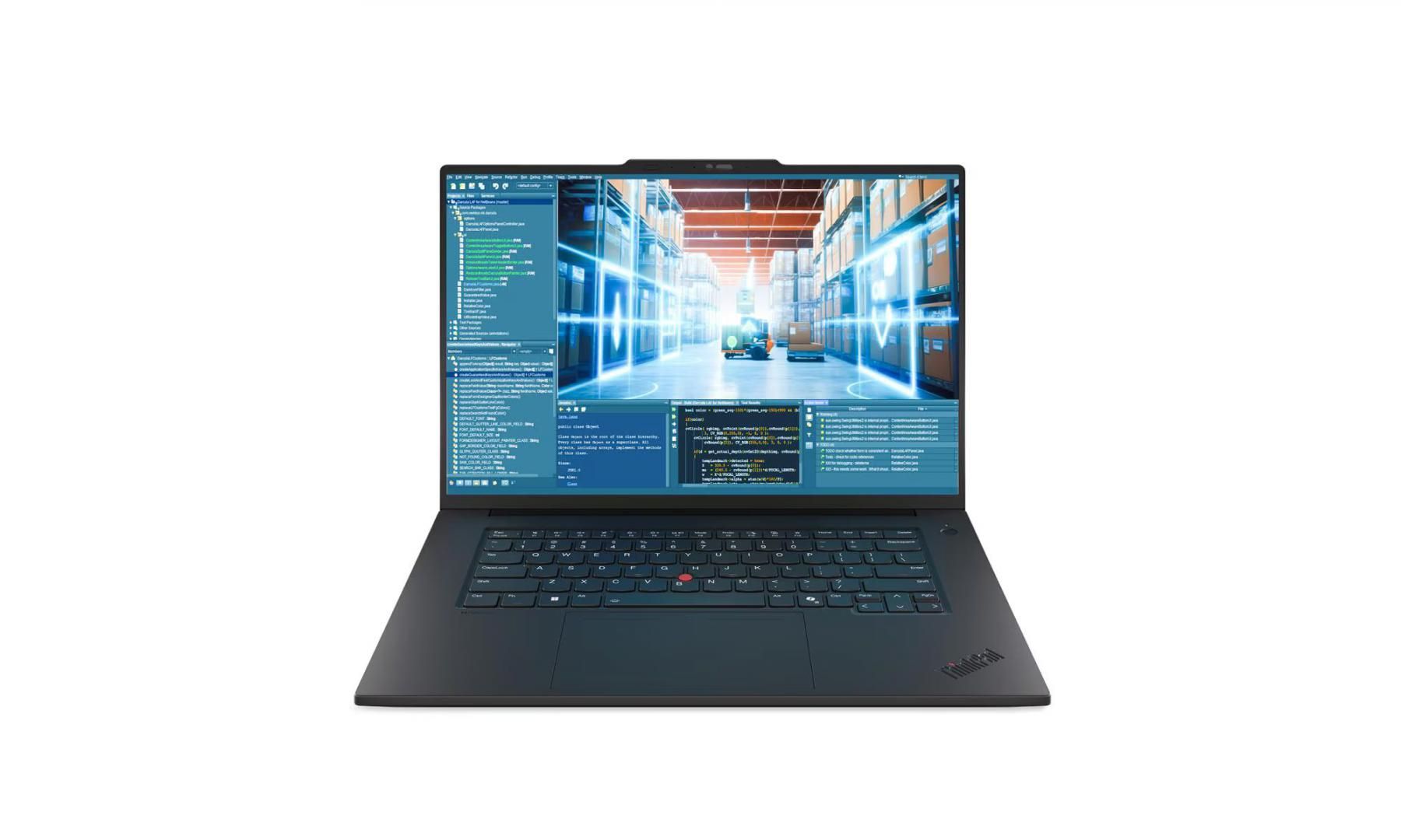Laptop Lenovo Intel vPro Enterprise 21Q8000FRI, 16 inch 3840 x 2400 pixeli, Intel Core ultra 9 285H (16 C / 16 T, 2.5 GHz - 5.40 GHz, 24 MB cache, 115 W), 64 GB LPDDR5x, 2 TB SSD, nVidia RTX PRO 2000, Windows 11 Pro, Tastatura English, Negru