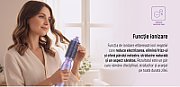 Aparat de coafat Heinner HAS-H13BLDC-V4, ionizare, motor BLDC, putere: 1300 W, 3 trepte de putere, 4 setari de temperatura, accesorii: ondulator, perie rotunda, uscator, concentrator, culoare: mov