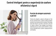 Aparat de coafat Heinner HAS-H13BLDC-V4, ionizare, motor BLDC, putere: 1300 W, 3 trepte de putere, 4 setari de temperatura, accesorii: ondulator, perie rotunda, uscator, concentrator, culoare: mov
