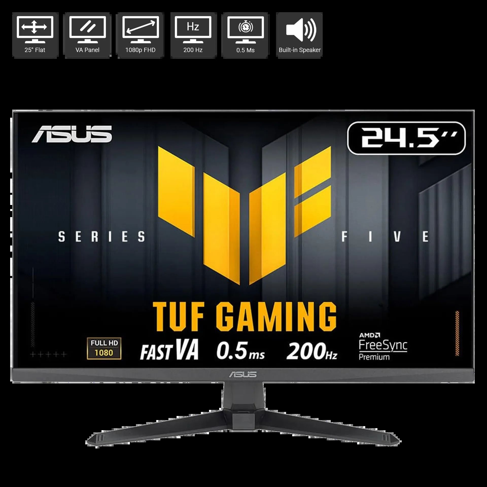 ASUS TUF Gaming VG257Q5A computer monitor 62.2 cm (24.5 ) 1920 x 1080 pixels Full HD LCD Black