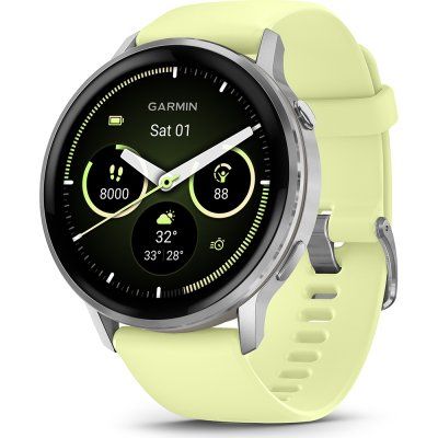 Garmin Venu 010-03014-02 smartwatch / sport watch 3.56 cm (1.4 ) AMOLED 45 mm Digital 454 x 454 pixels Touchscreen Silver Wi-Fi GPS (satellite)