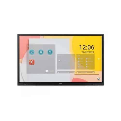 Display interactiv Sharp de 86  din seria LC, UHD, 450 cd/m2, rezistent 16/7, infraroșu, 20 puncte tactile, slot OPS, procesor Android SoC, USB-C, ieșire HDMI