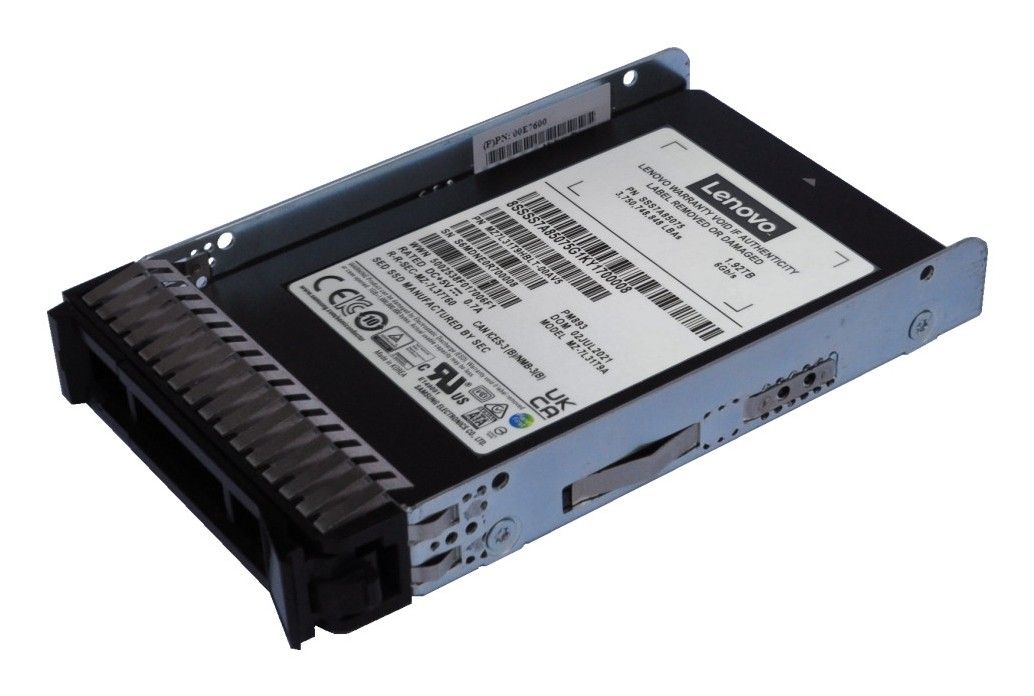 SSD server Lenovo ThinkSystem LFF Multi Vendor 1.92 TB, 2.5 inch, SATA 6G, V-NAND TLC, 1.0 DWPD, caddy Lenovo LFF