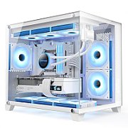 Carcasa 1STPLAYER Gaming MV6 TP WHITE