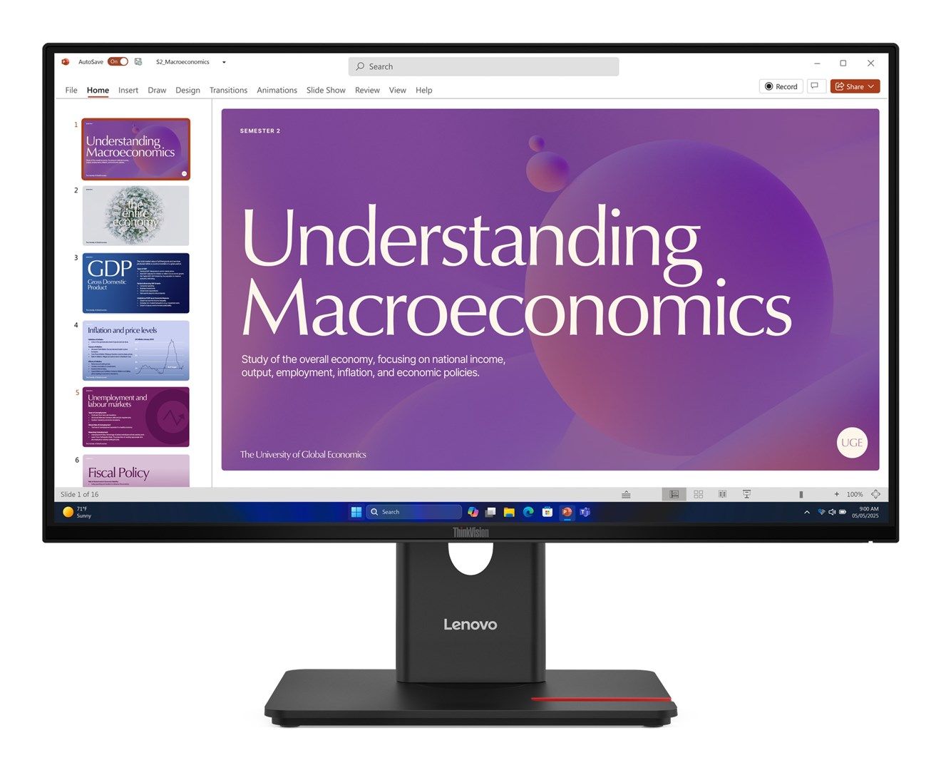 Lenovo Monitor ThinkVision T24d-40 T24d40 (64B9GAT1EU)