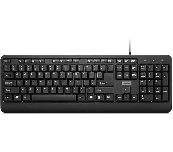 Tastatura Lenovo 160 Wired,  Interfata tastatura: USB, Numar taste: 104, Lungime cablu: 1.5m, Culoare: Negru, Tehnologie: Cu fir, Dimensiuni (mm): 447 x 25 x 152, Greutate: 524g, Garantie: 1 an