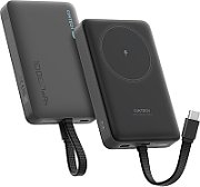 POWER BANK Cuktech Magnetic, 10000mAh, 20W, cablu integrat USB Type-C, gri  CKWPB100LGLBK  (timbru verde 0.98 lei)