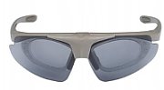 Okulary strzeleckie Wosport Tan - 3 wymienne wizjery  pasek