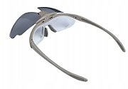 Okulary strzeleckie Wosport Tan - 3 wymienne wizjery  pasek