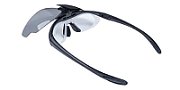 Okulary strzeleckie Wosport Black - 3 wymienne wizjery  pasek