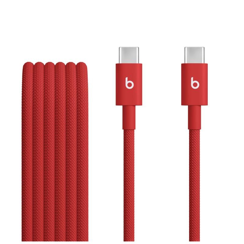 Cablu alimentare si date OEM  USB Type-C (T), 1.5 m, rosu, cablu cu impletire din bumbac