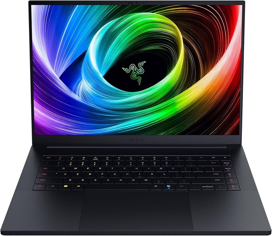 Laptop Razer Blade 16 RZ09-05285EN3-R3E1, 16 inch 2560 x 1600, AMD Ryzen AI 9 - 365 (10 C / 20 T, 2.0 GHz - 5.0 GHz, 34 MB cache, 28 W), 16 GB LPDDR5X, 1 TB SSD, nVidia GeForce RTX 5060, Windows 11, Tastatura International, Negru