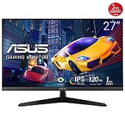 Monitor Asus 27  VY279HGR, Diagonal (inch): 27, Diagonal (cm): 68, Aspect ratio: 16:9, Panel: IPS, Resolution: 1920x1080, Refresh Rate: 120Hz, Response time MPRT: 1ms, Brightness (max): 250 cd/m², Contrast (static) : 1500:1, Viewing angle: 178/178, Colours: 16.7M, VESA Wallmount: 100x100, Tilt