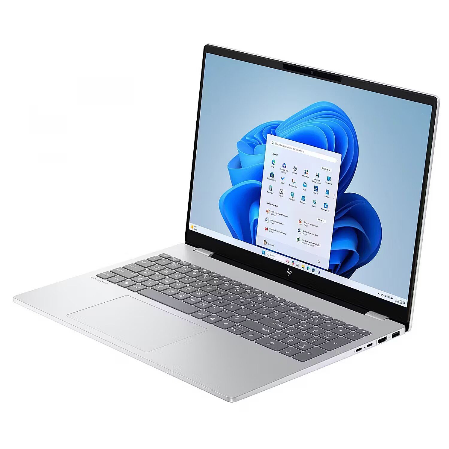 Laptop HP OmniBook 7 16-az0222nw, 16 inch 1920 x 1200, Intel Core 5 210H (8 C / 12 T, 2.2 GHz - 4.8 GHz, 12 MB cache, 28 W), 16 GB DDR5, 512 GB SSD, Intel Graphics, Windows 11 Home, Tastatura Romanian, Glacial Silver