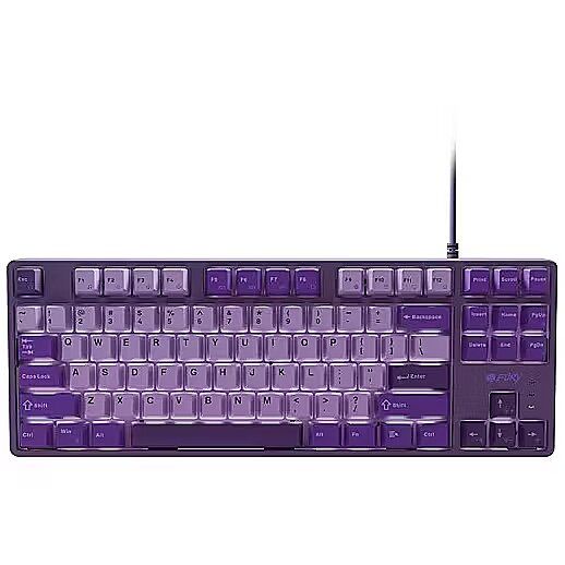 Tastatura gaming mecanica cu fir Fury Kanabo K2 TKL (80%), iluminare, lungime cablu 160cm, violet