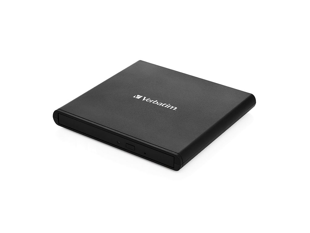 DVD-RW extern Verbatim Slimline, USB 2.0, Negru
