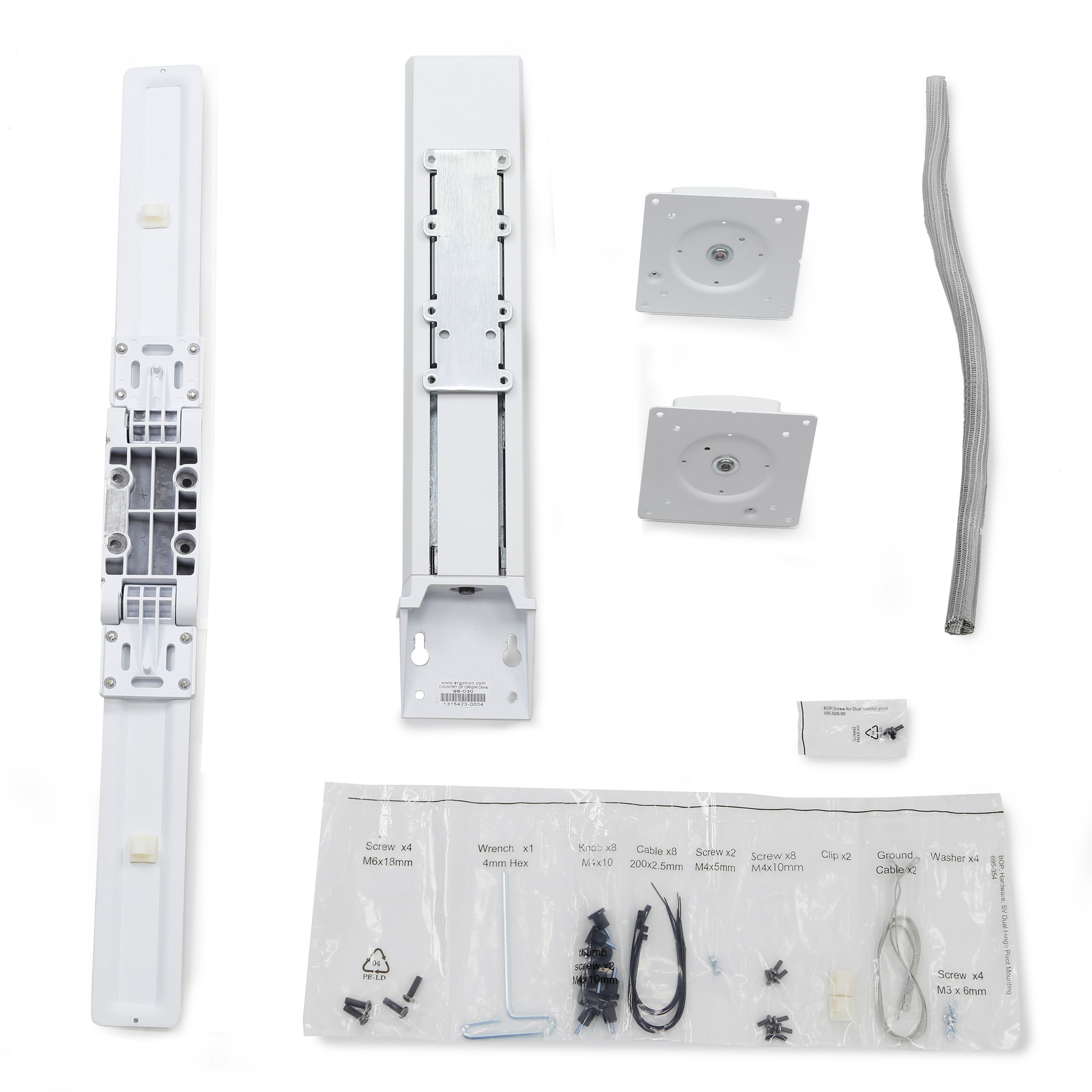 STYLEVIEW DUAL MONITOR KIT/24IN 6.4 - 10.9 KG VESA MIS-D