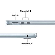 Laptop Apple MacBook Air 15 MDVU4RO/A, 15.3 inch 2880 x 1864, Apple M5 10-core (10 C, N/A - N/A, N/A cache, N/A), 24 GB LPDDR5X, 1 TB SSD, Apple M5 10-core integrat, Mac OS, Tastatura International, Sky Blue