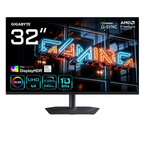 GIGABYTE M27QS 27” 2K QHD Smart Monitor- Google TV  Wireless Display  2560 x 1440  180Hz  1ms  350 cd/m2  FreeSync  Display HDR400  HDMI 2.0  Displayport 1.4