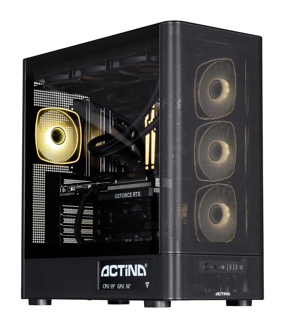 Desktop PC Actina, AMD 9850X3D (8 C / 16 T, 4.7 GHz - 5.6 GHz), 32 GB RAM, 2 TB SSD, Nvidia GeForce RTX 5090 32 GB, Windows 11 Home