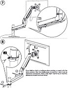 ONKRON Desk mount for Monitor 17 - 38 , max 11 kg, tilt-swivel, with rotation