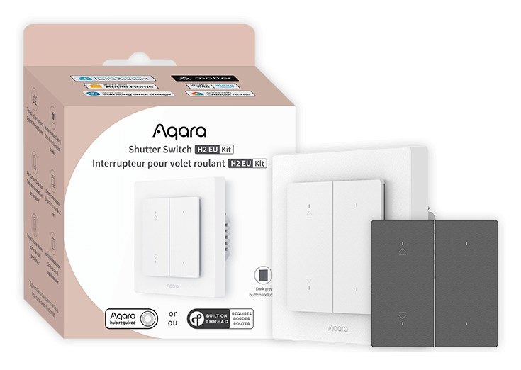 Aqara Light Switch H2 EU Wireless Grey  White