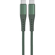 Cablu Lemontti Bending Aluminum Type-C la Type-C, Fast Charge, PD 60W, lungime 2m, Verde