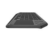 Tastatura wireless Natec TURBOT 2,  material taste ABS, numar taste 90, mecanism taste X-Scissors, toucpad pentru smart TV inclus, negru
