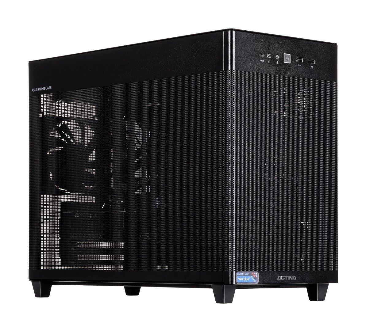 Desktop PC Actina, AMD 5600GT (6 C / 12 T, 3.6 GHz - 4.6 GHz), 16 GB RAM, 512 GB SSD, AMD Radeon Graphics, Fara sistem de operare