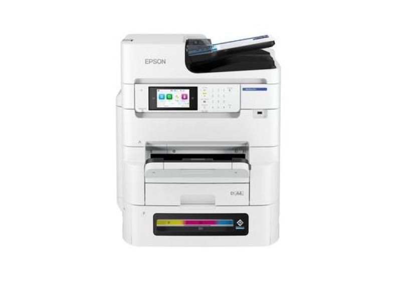 EPSON WF-Pro EM-C8101RDWF A3 RIPS COLOUR INKJET MFP, Tehnologie PrecisionCore™, Format A3, Functii: Print, Scan, Copy, Fax, FPO: 5.5 sec., Viteza printare: 35ppm mono si color, Duplex, Rezolutie: 4.800 x 1.200 DPI, Volum recomandat: 2.000-10.000, Max: 75.000 pagini/luna, Duplex scanare, 25IPM, 45