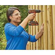 Black & Decker BDCDC18-QW drill 650 RPM Black  Orange